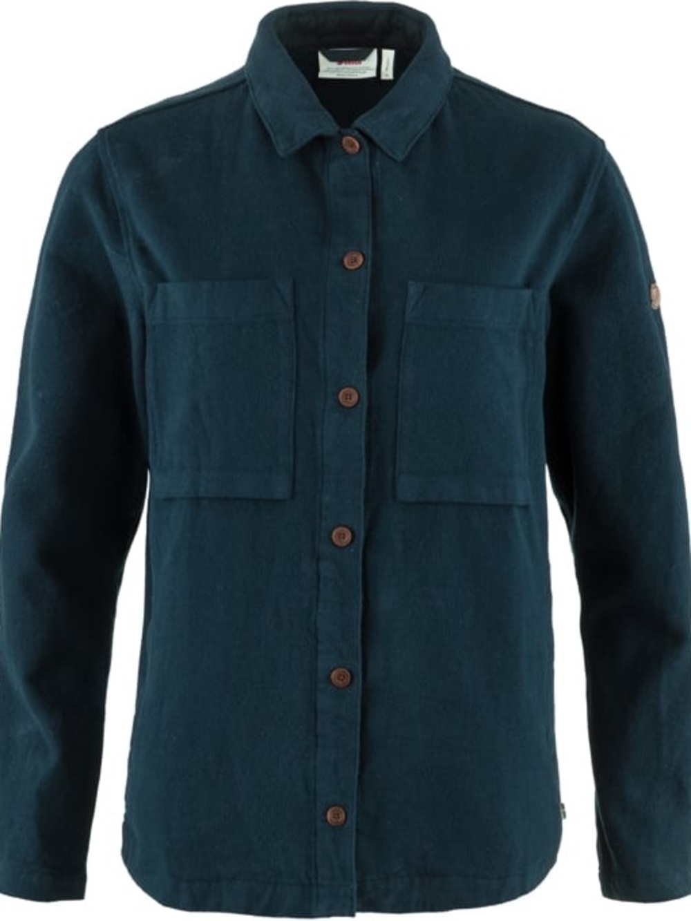NWT Fjallraven Women's Singi Flannel Overshirt. Size Medium. Color: Dark Navy.
